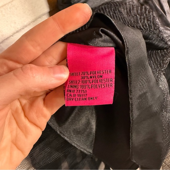 Betsey Johnson Black Organza Tulle Strapless Dress, Women’s Size 8 - Picture 8 of 8